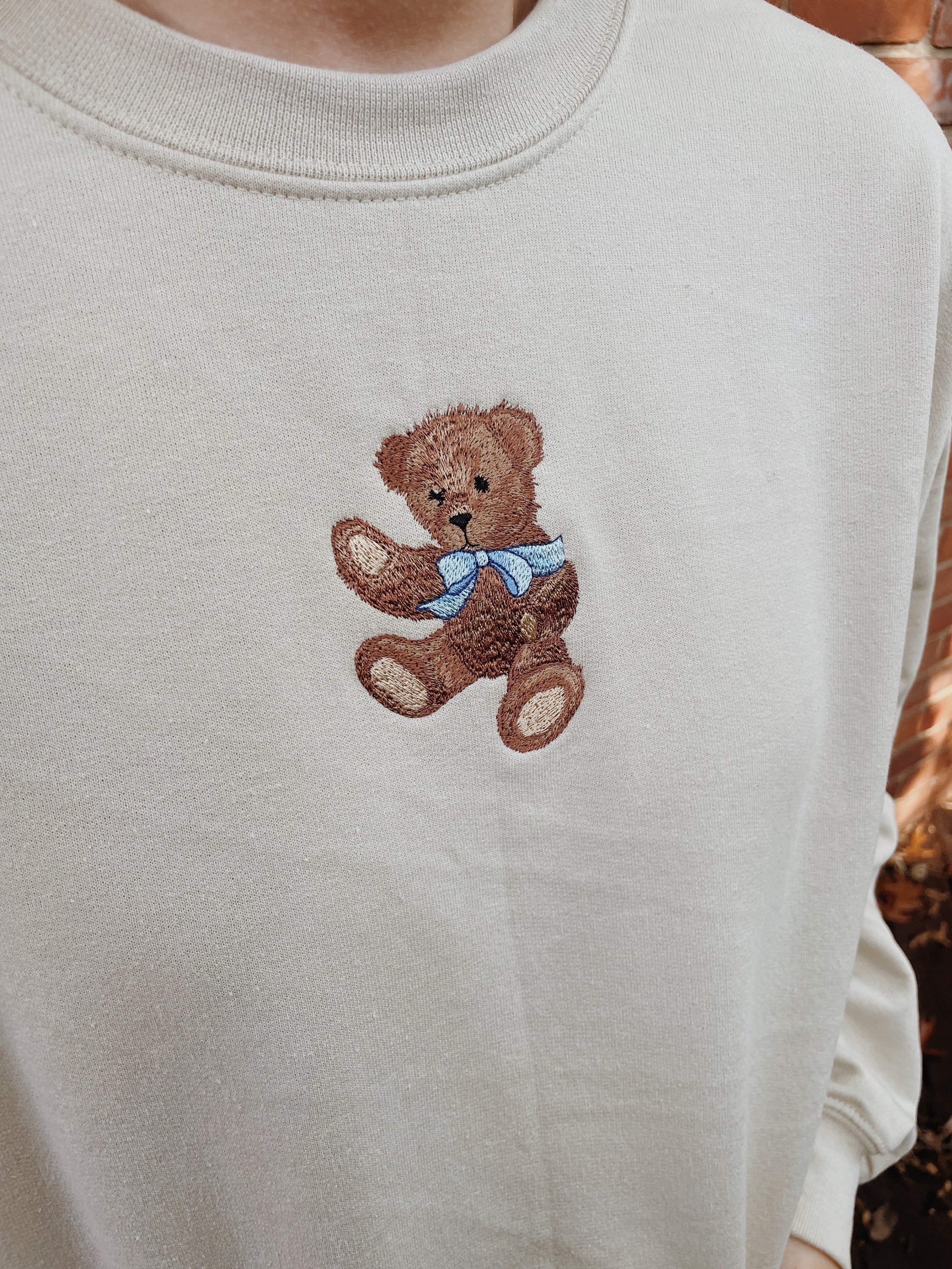 Teddy bear crewneck top