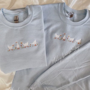 Embroidered Geese Sweatshirt
