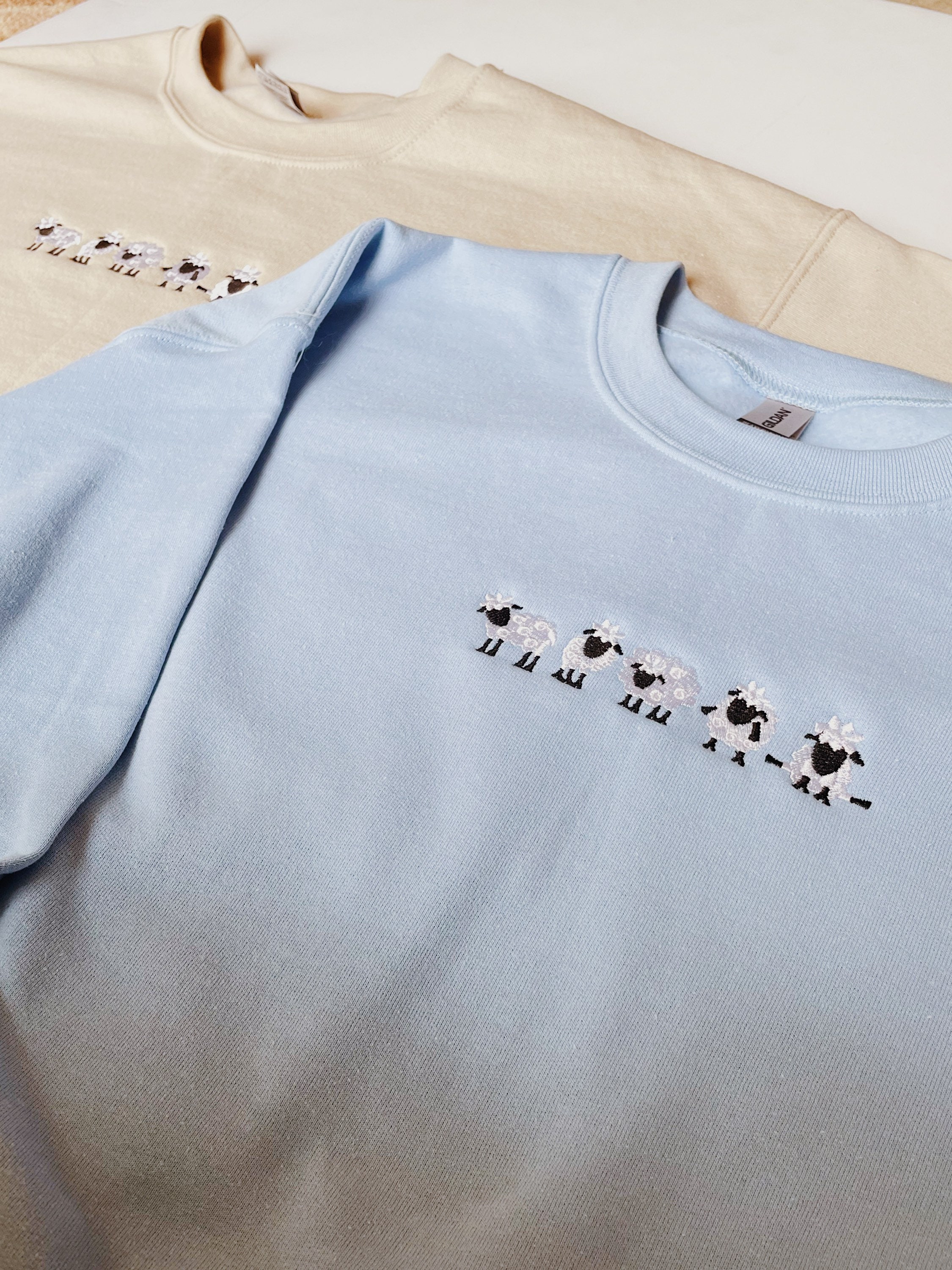 Embroidered Sheep Sweatshirt