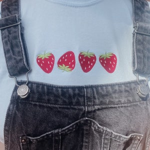 Embroidered Strawberry T-Shirt image 6