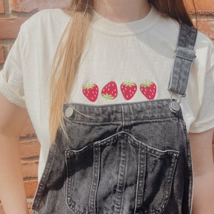 Embroidered Strawberry T-Shirt image 4