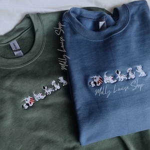 Sudadera con dálmata bordada