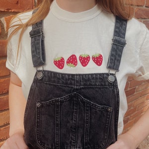 Embroidered Strawberry T-Shirt image 7