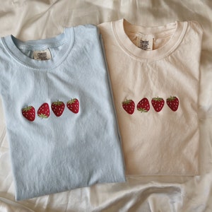 Embroidered Strawberry T-Shirt image 3