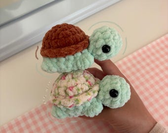 Mini Turtle Plushie | Crochet | Amigurumi