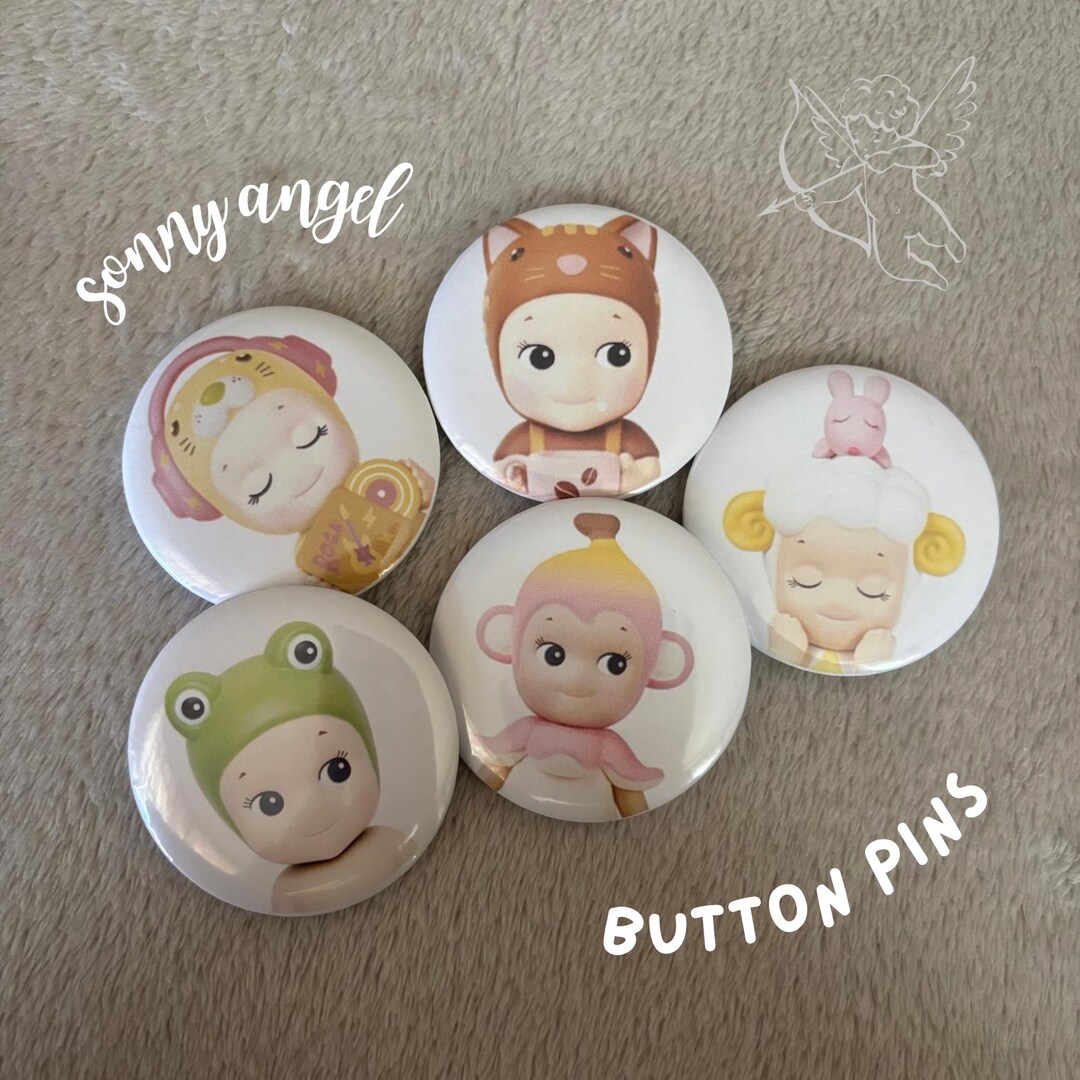 Sonny Angel Button Pins 2.25” | Buttons | Pins | Bag Accessories - Etsy