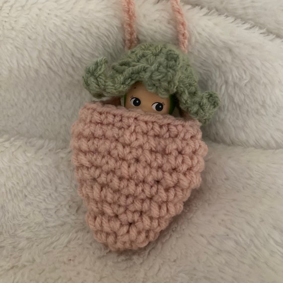 Crochet Strawberry Pouch - Sonny Angel - Etsy