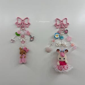 Calico Critter Baby Fun Hair Keychains