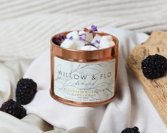 Blackberry Frost Large Soy Wax Melts, 100g: Fruity Winter Home Fragrance