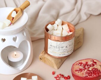 Pomegranate Noir Scent, Large Soy Wax Melt Tin, 40g