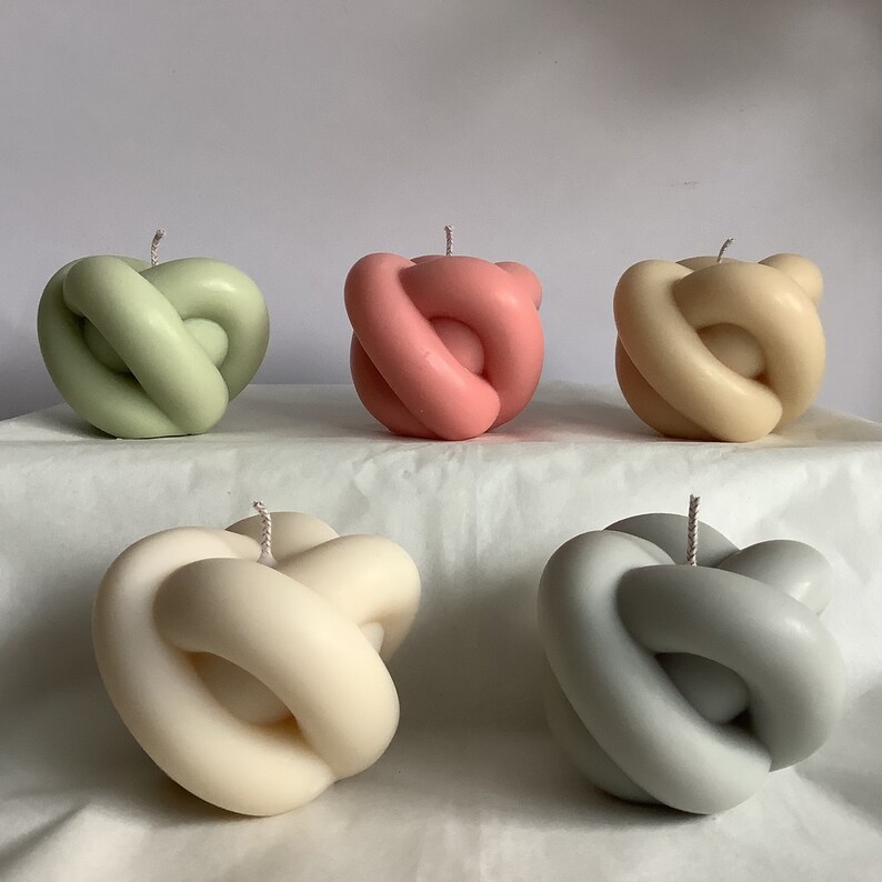 Tied Knot Candle Luxury Soy Wax Candle Small Knot Candle Etsy UK