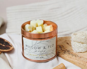 Mango Papaya Large Soy Wax Melts Tin, 100g: Tropical Summer Home Fragrance