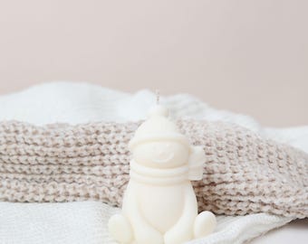 Snowman Candle: Winter Christmas Table Decoration