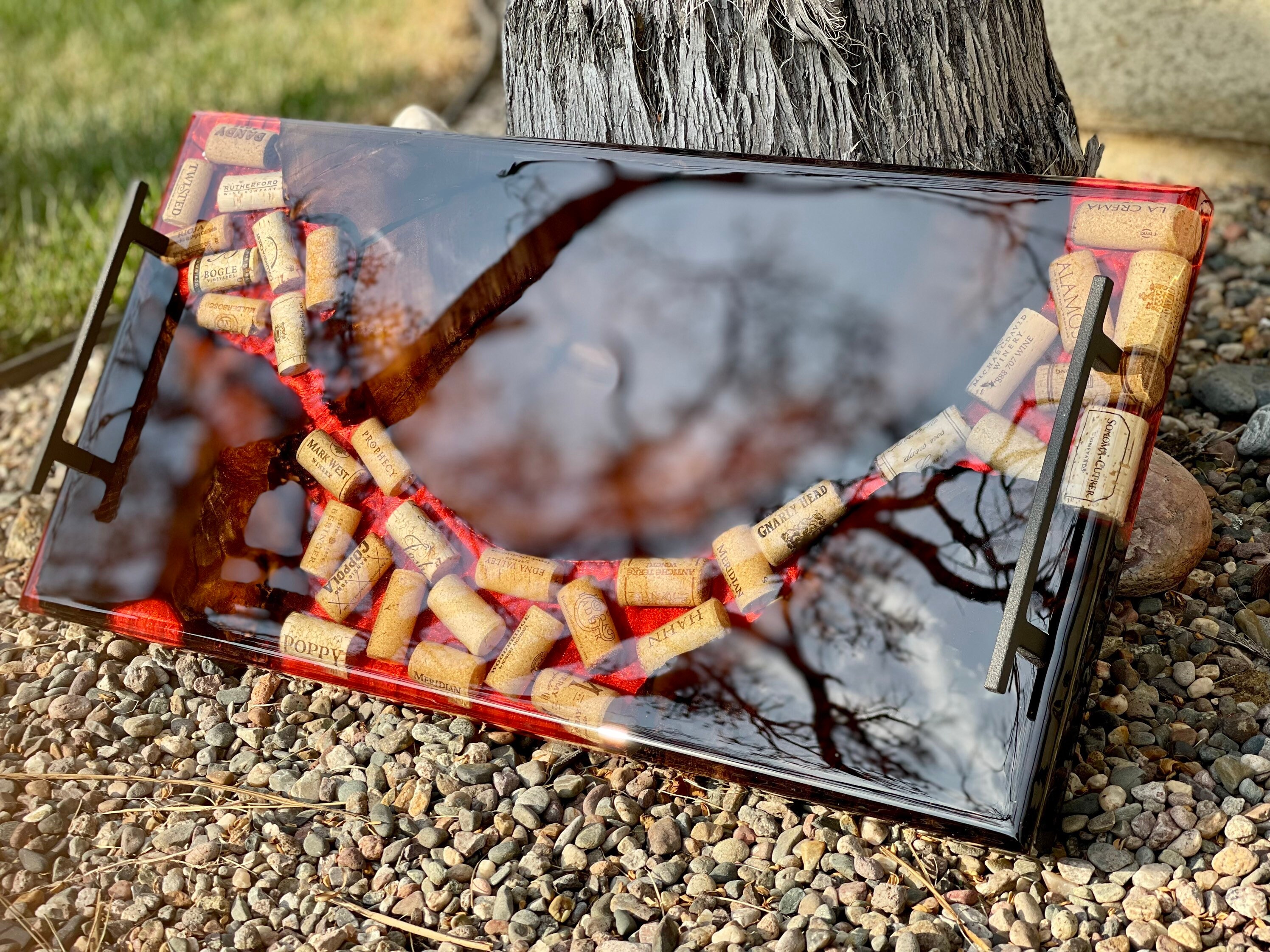 Made to Order. Wine Cork Epoxy Charcuterie Serving Boards Etsy