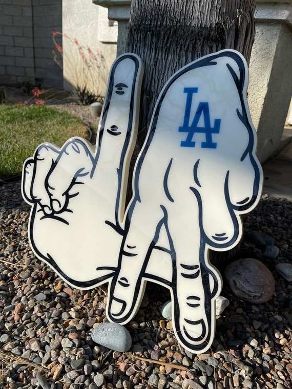 LA Dodgers MLB Baseball Epoxy Sign 