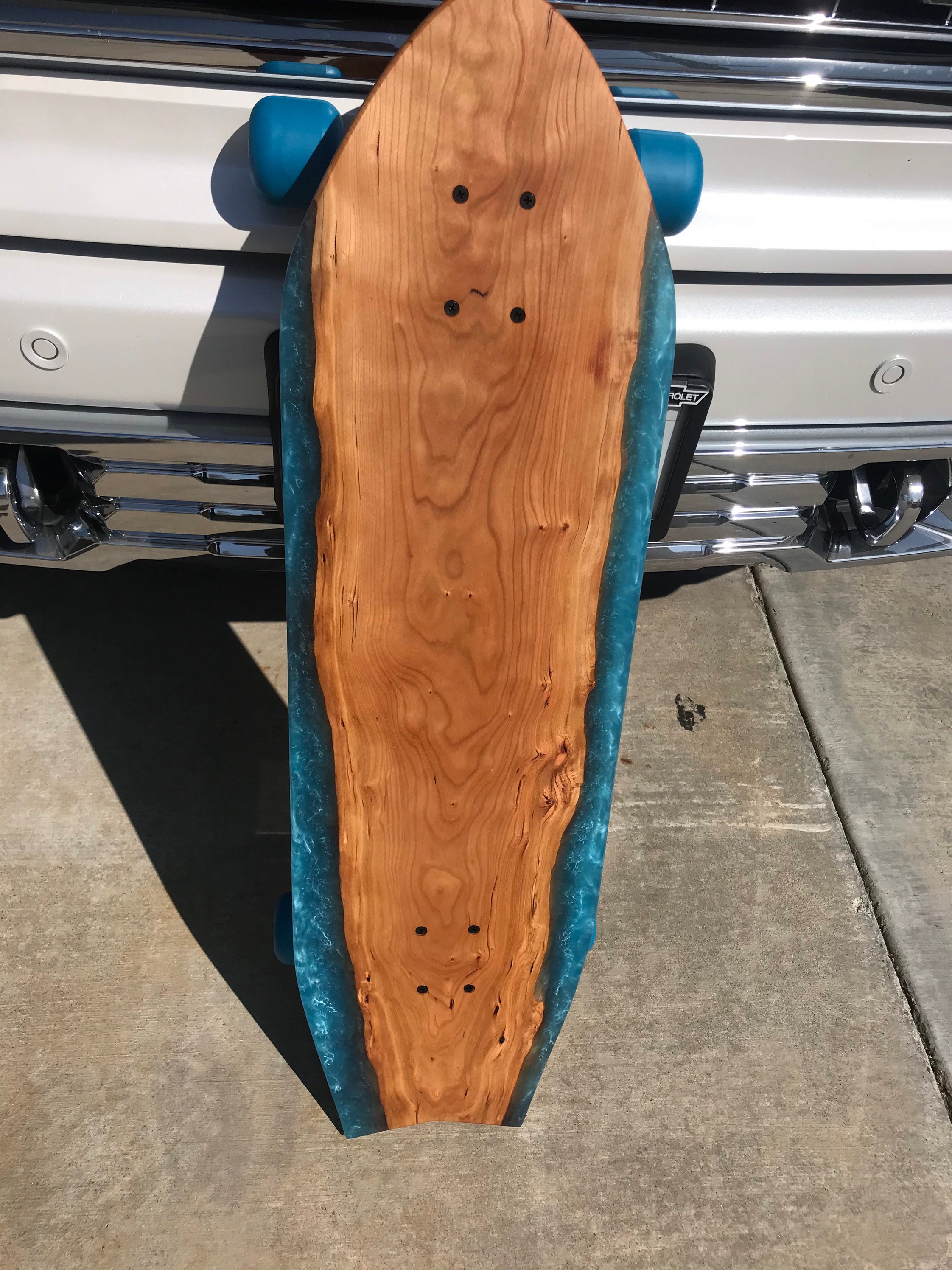Live edge epoxy skateboard Etsy
