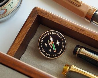 Certified Penabler Hard Enamel Pin for Fountain Pen Lovers