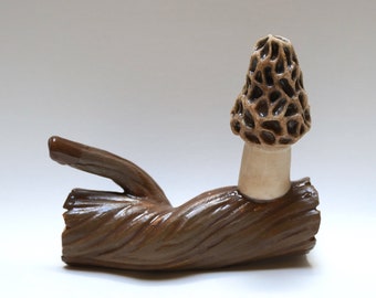 Handmade Mini Morel Mushroom Vessels