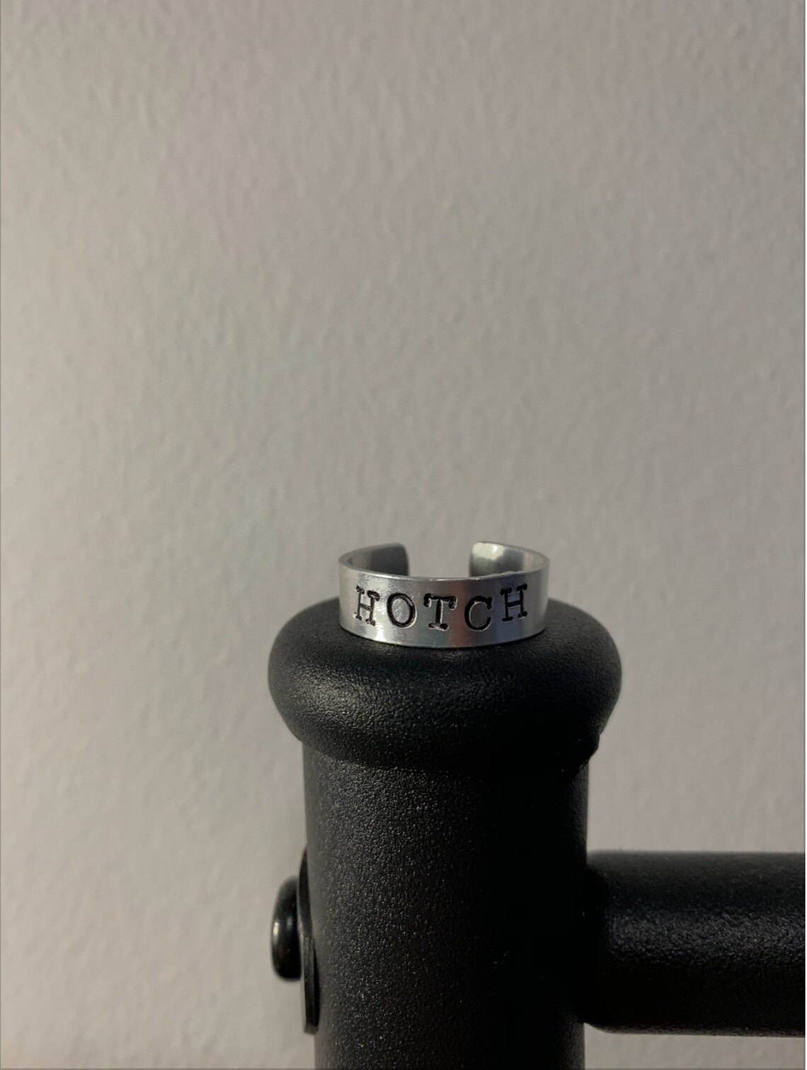 Custom Stamped Aluminium Ring Etsy