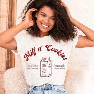 Milf n’ Cookies Shirt | Sweatshirt | Mama | Mom | Funny | Gift | Present | Mom | Birthday | Christmas | Mothers Day