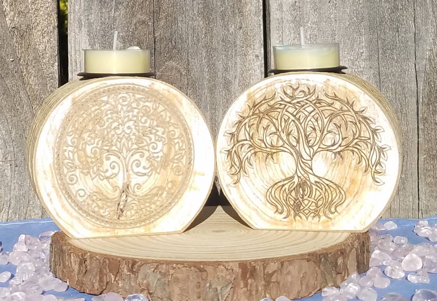 Beautiful Tree of Life Tea Light Holders Etsy