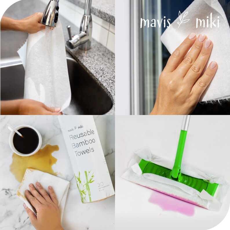 Reusable Unpaper Towels 30 Sheets Eco Friendly Cleaning Etsy Canada