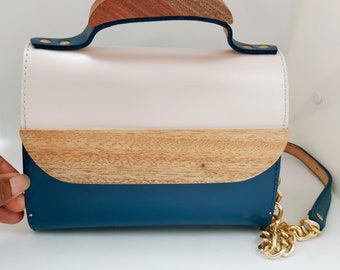 Lola Blue Mini Leather Bag