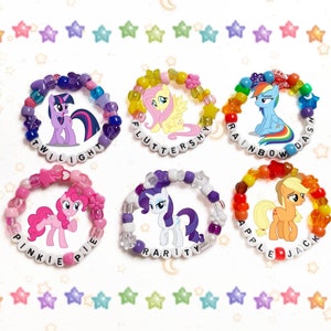 My Little Pony Kandi Armbänder | Kandi | Mein kleines Pony Armband | Kidcore Armband | Kawaii | Pony-Perlen