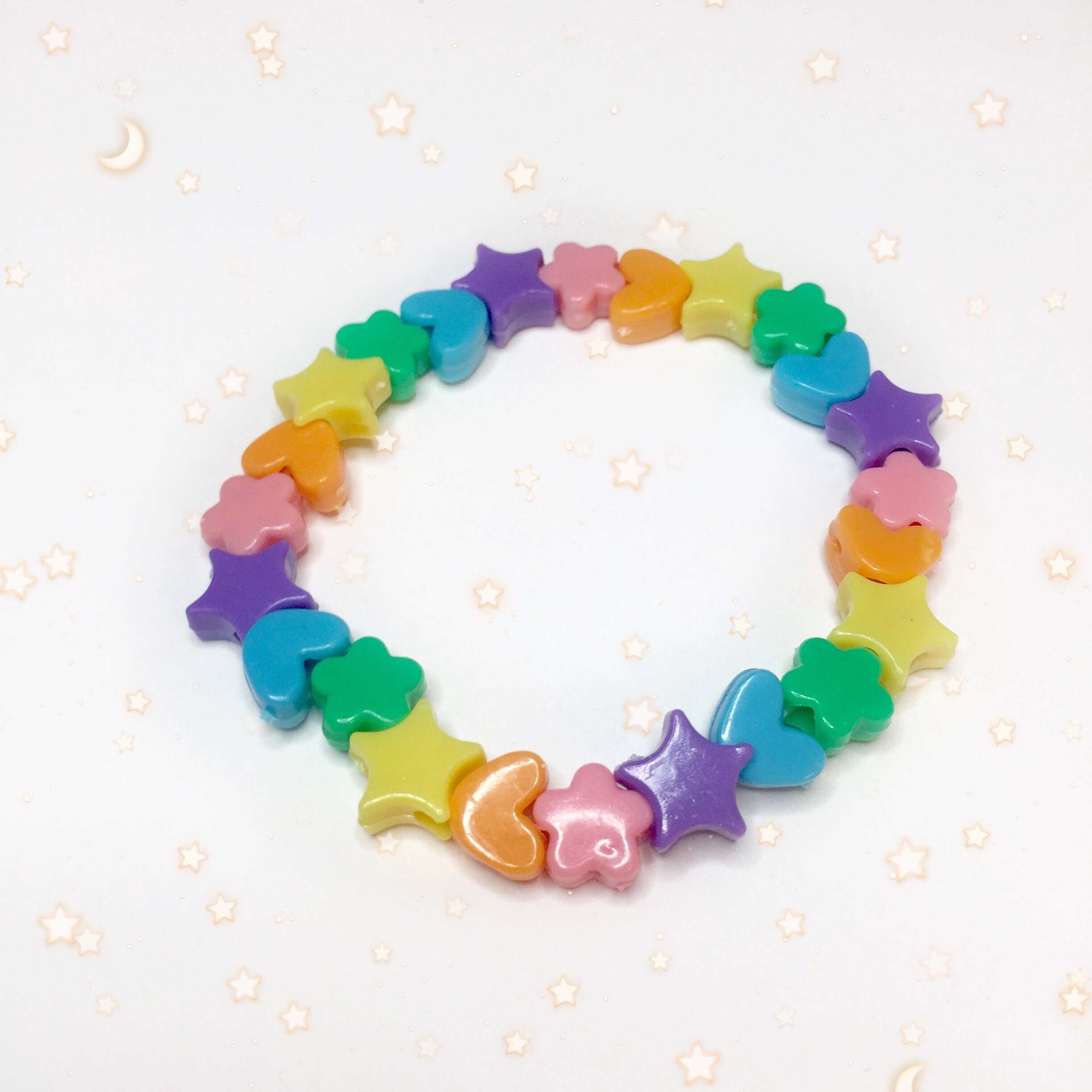 Kidcore Rainbow Shape Kandi Bracelets Etsy