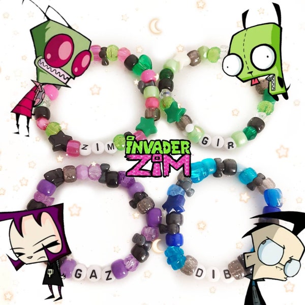 Invader Zim kandi bracelets