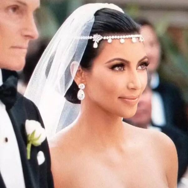 bridal headpiece for forehead