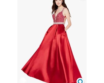 Pom Dress-quinceneras Say YES to the Prom Womens RED - Etsy