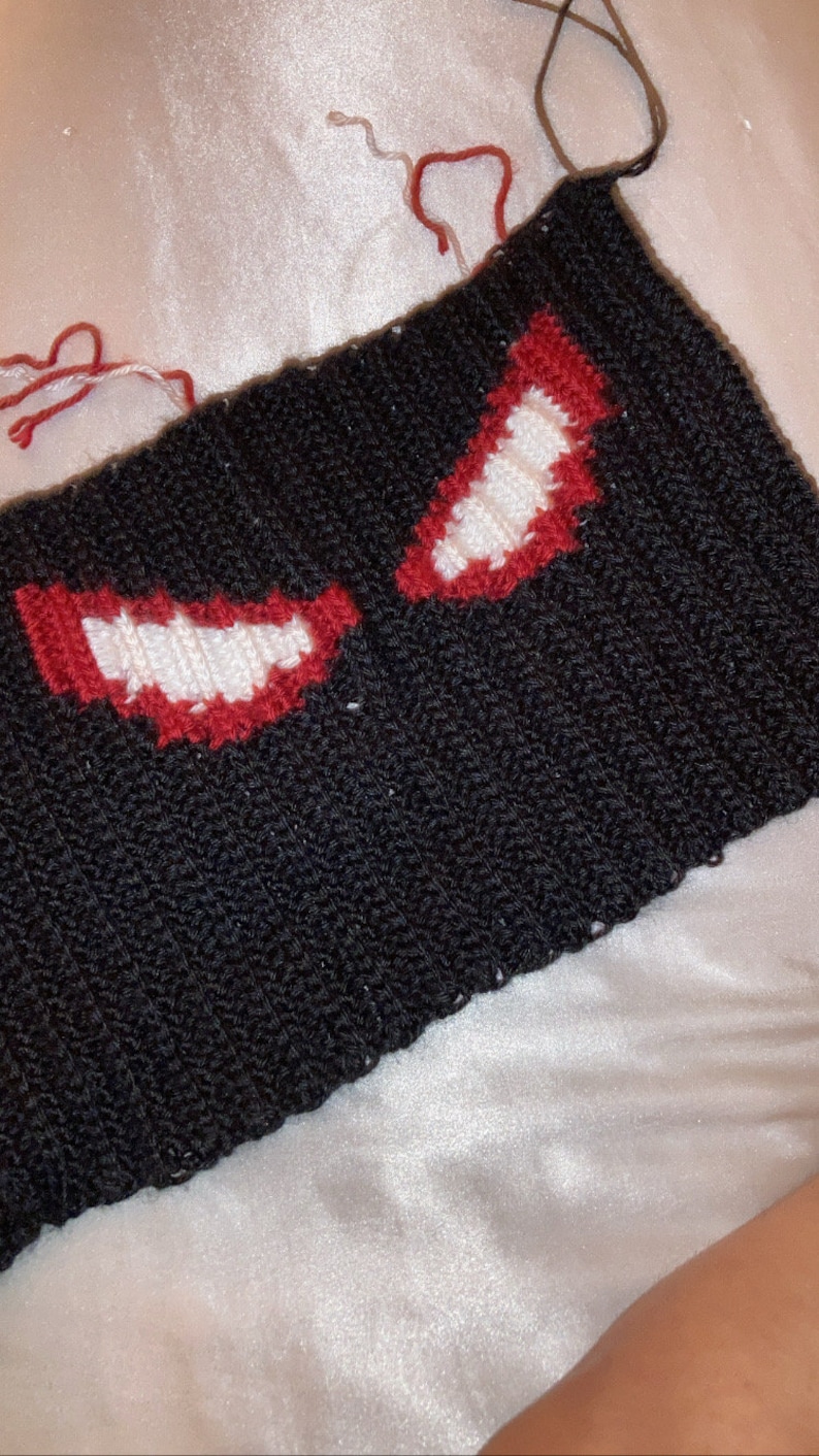 Patrón de gorro de Spider-Man a crochet imagen 5