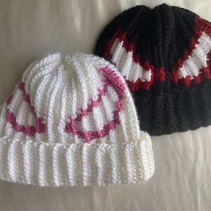 Patrón de gorro de Spider-Man a crochet imagen 2