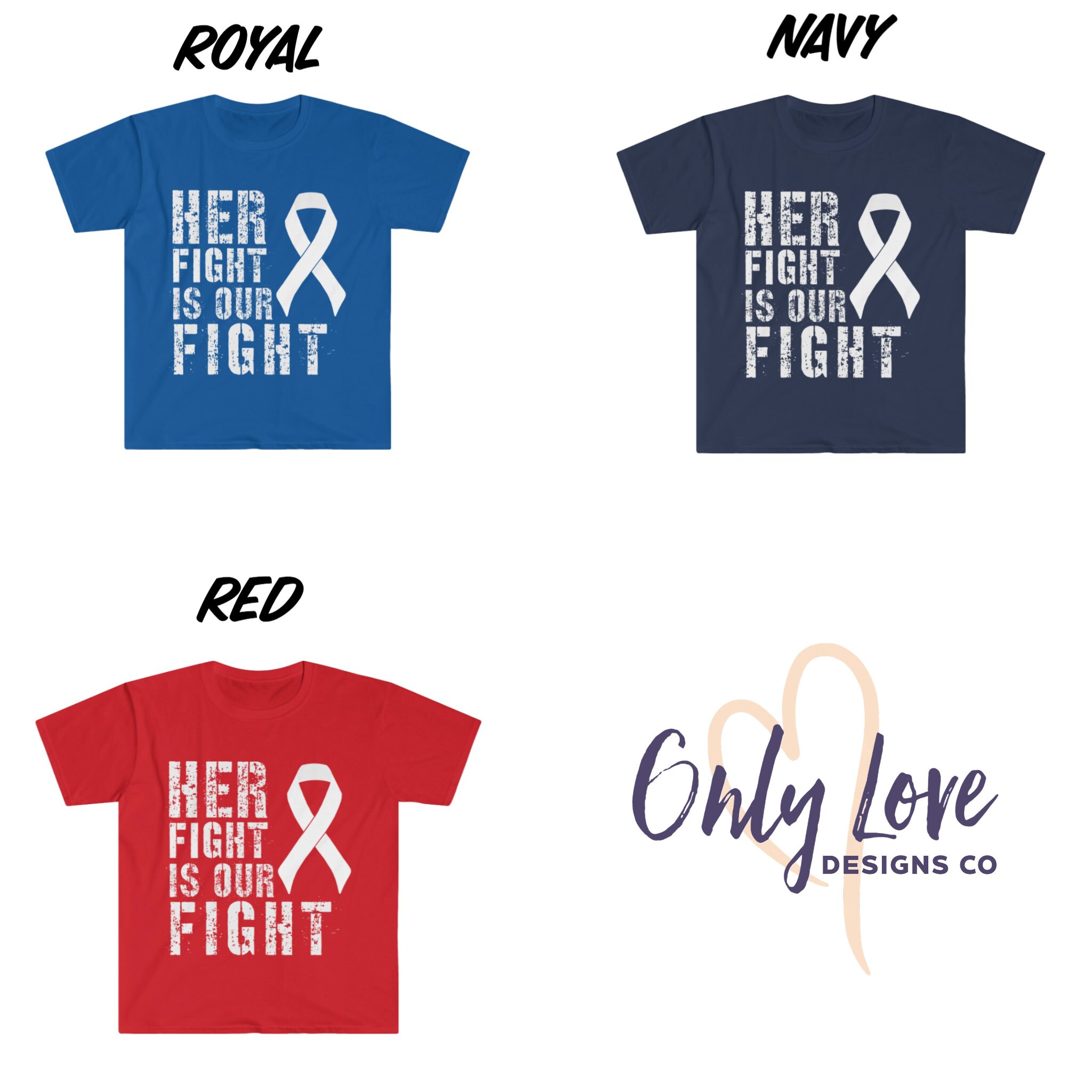 Lung Cancer Shirt Her Fight is My Fight Custom Lung Cancer - Etsy