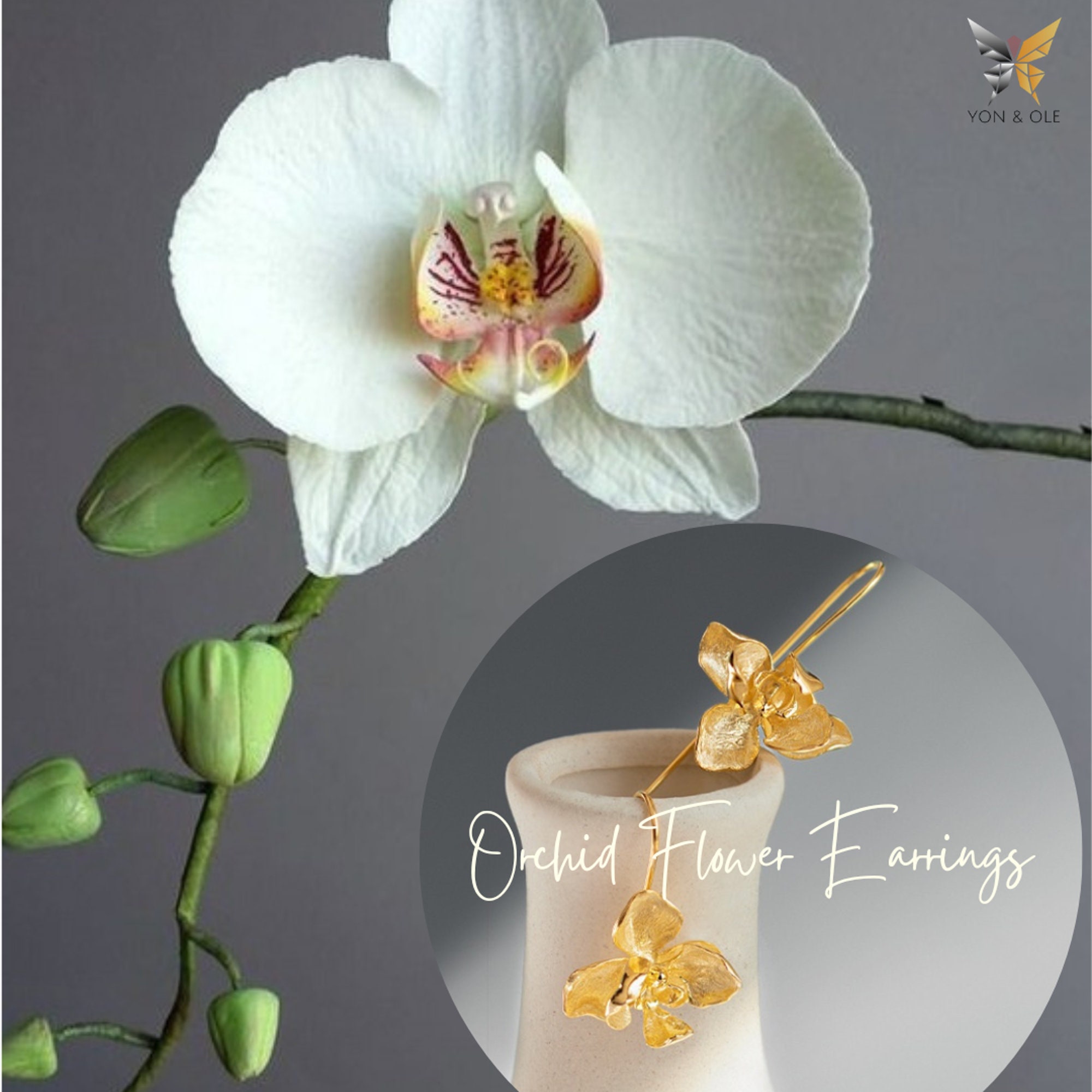 Orchid Flower STERLING Silver Earrings / Birthday Orchid Jewelry / Rose  Gold Wedding Jewelry, Bridesmaid Gifts, Bridal Gift Favor - Shop For Orchid  Flower STERLING Silver Earrings / Birthday Orchid Jewelry Online