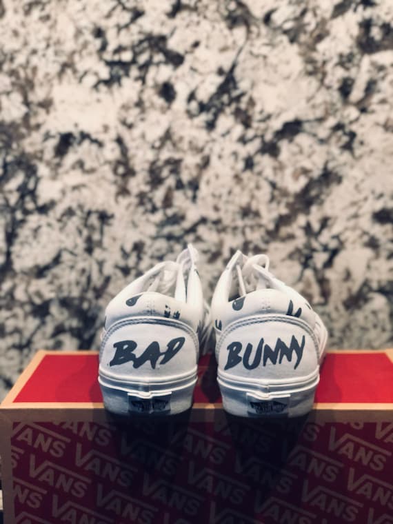 bad bunny custom shoes vans