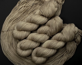 Sand Dune- Hand Dyed, Superwash Merino Wool Yarn 115g,  DK or Worsted Weight