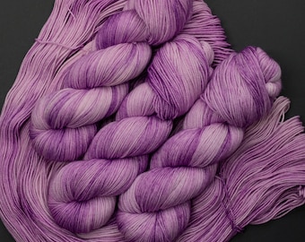 Helio -Hand dyed Superwash Merino Sock Yarn, 80/20 merino/ nylon 115g, 418 yards, orchid pink