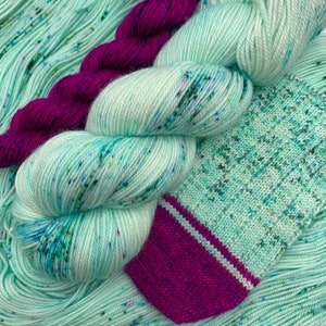 Superwash Merino Sock Set: Water Nymph & Opera Dhalia - 512 Yards
