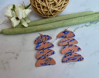 Handmade Polymer Clay Dangle Earrings | Lightweight Statement Jewelry