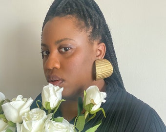 Handmade Queen Polymer Clay Statement Earrings | Trendy Lightweight Design