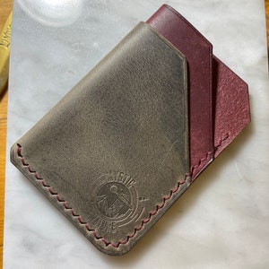 EDC cuero Cartera de bolsillo frontal hecha a mano "el Huxley"