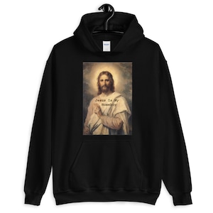 Jesus Is My Homeboy Christian Unisex Hoodie, Jesus Hoodie, christlicher Hoodie, Geschenke für Christen, lustige religiöse Geschenke, Geschenke für Ihn
