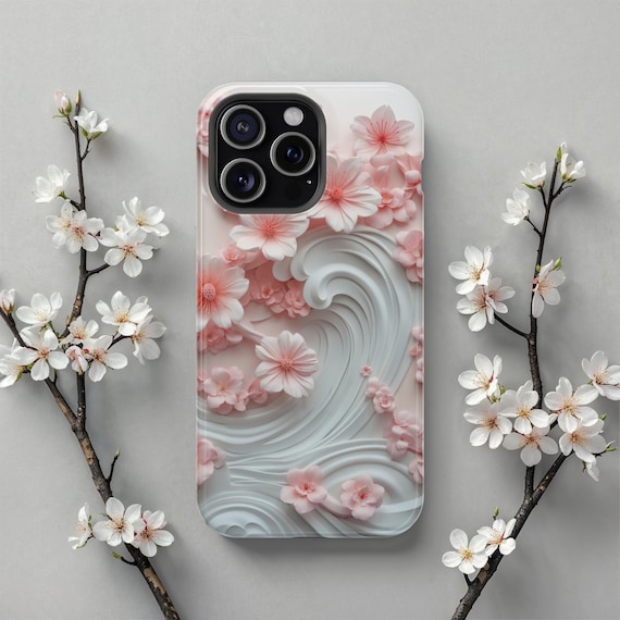 Cherry Blossom Magsafe iPhone Case, Compatible With iPhone 17 Pro