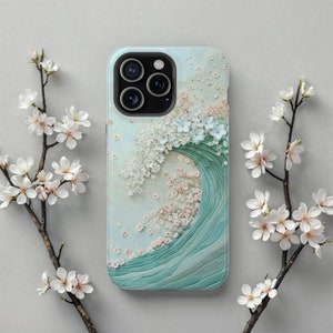 Cherry Blossom Wave Magsafe Phone Case - iPhone 16 Pro Max