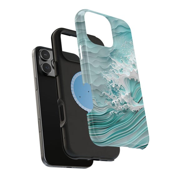 iPhoneアクセサリー sea Ocean Waves Magsafe iPhone Case, Compatible With iPhone 17 Pro Max