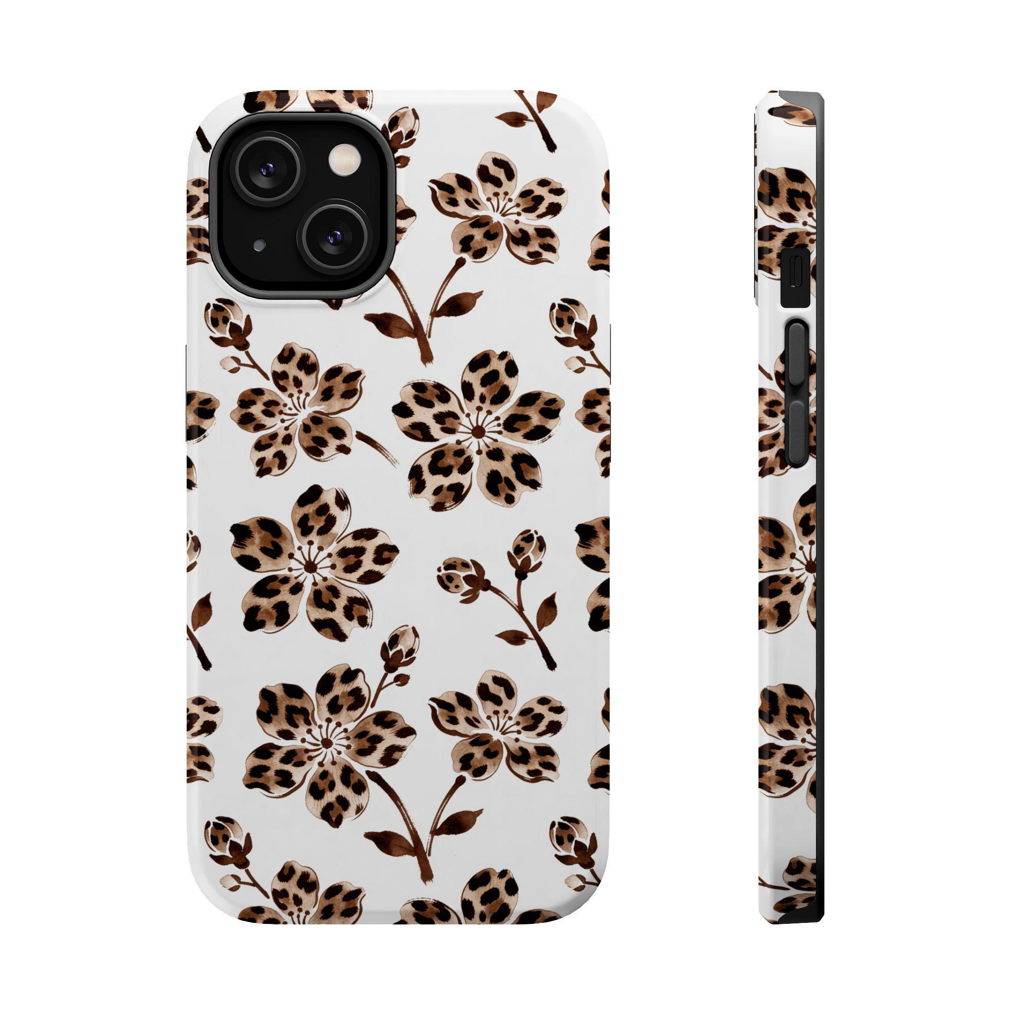 TOM FORD iPhoneケース 花柄 Leopard Floral iPhone Magsafe Case, Safari Flower Pattern Phone
