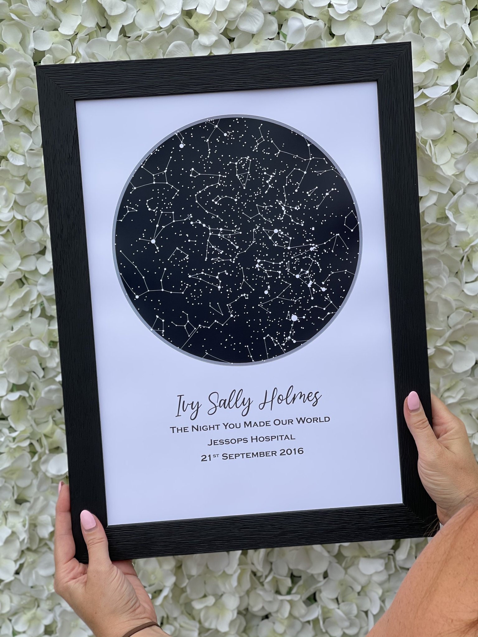 Personalised Star Map Print Etsy