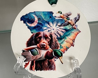 Boykin Spaniel Ornament, South Carolina State, Duck Hunting Dog